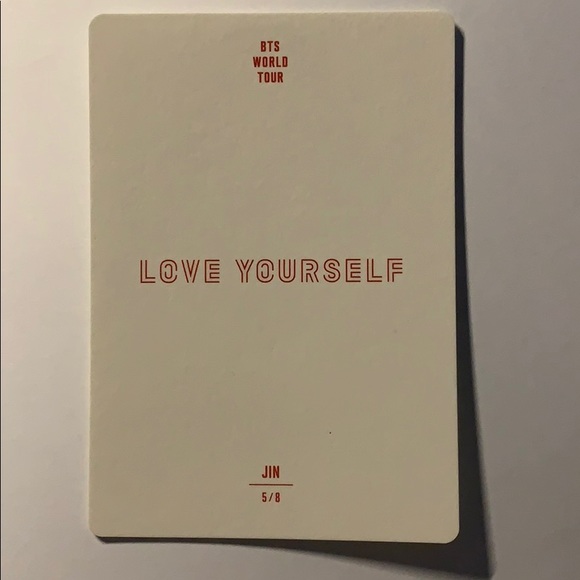 Jin (5/8) Love Yourself Tour mini photo card - Picture 2 of 2